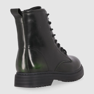 Botines - Verde - Tacón: Bajo