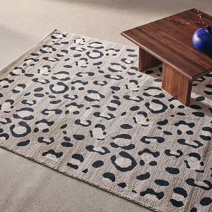 Tapis intérieur motif léopard beige JACK