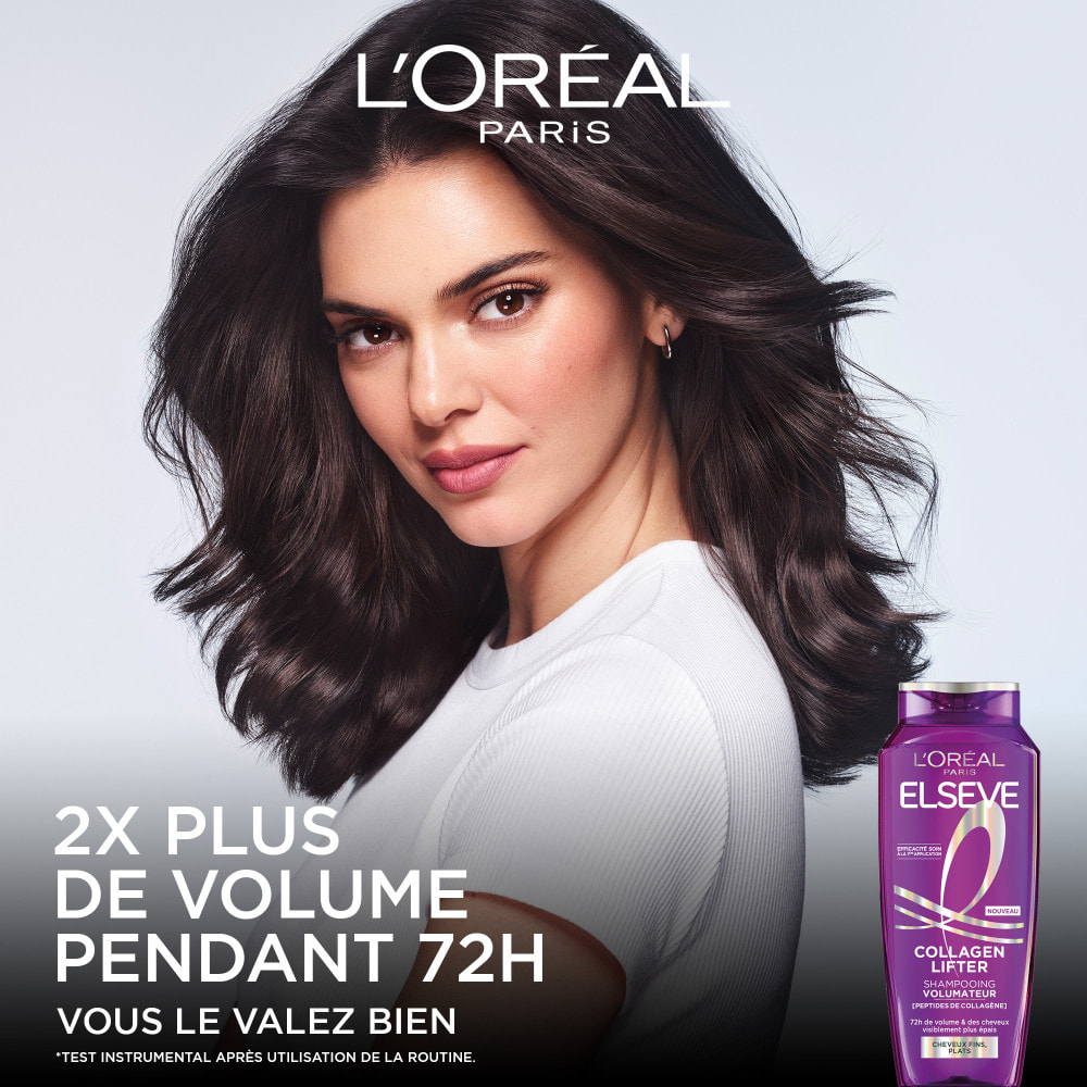 L'Oréal Paris Elseve Collagen Lifter Lot de 2 Shampooing Volumateur 250ml