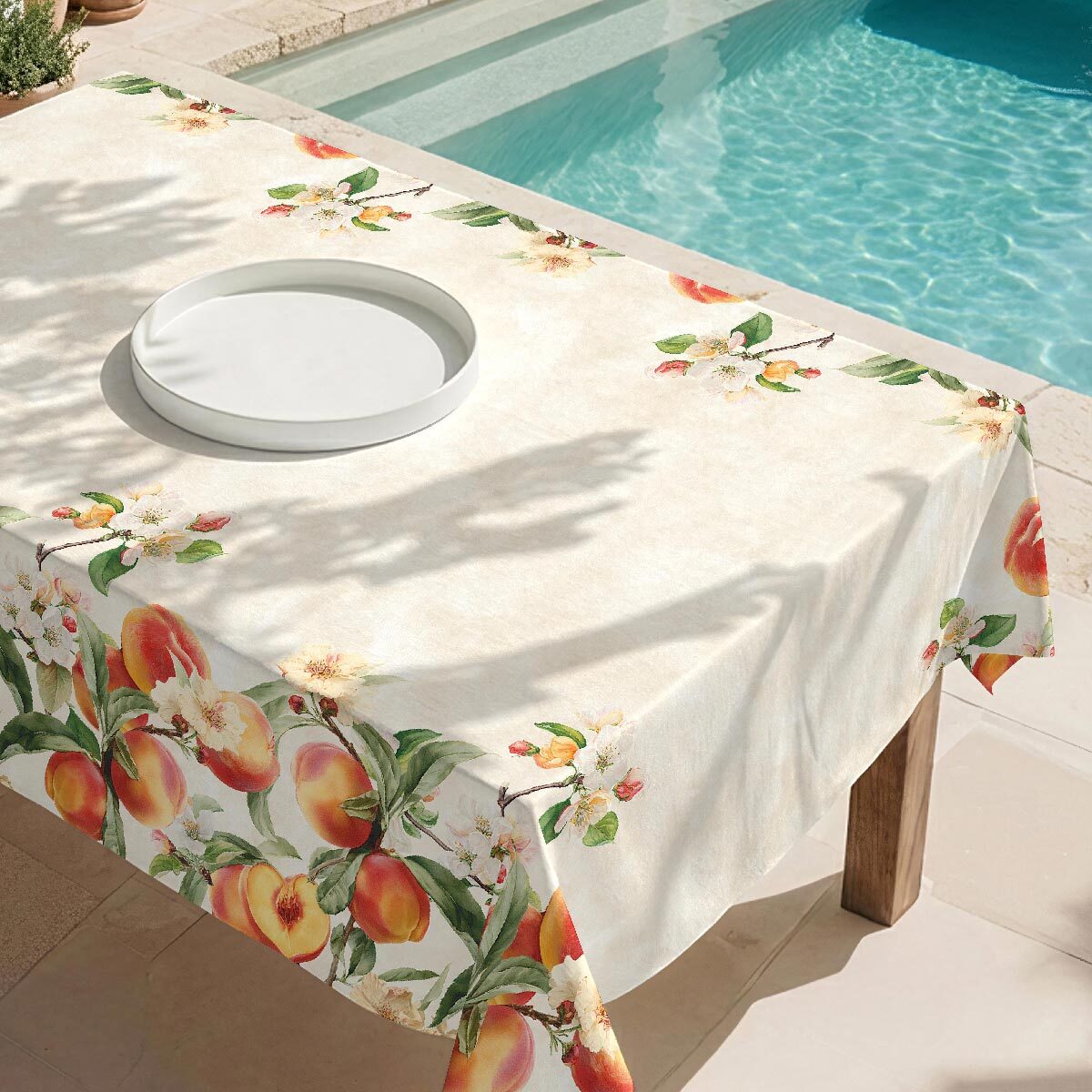 Mantel antimanchas Peach - 100% algodón -