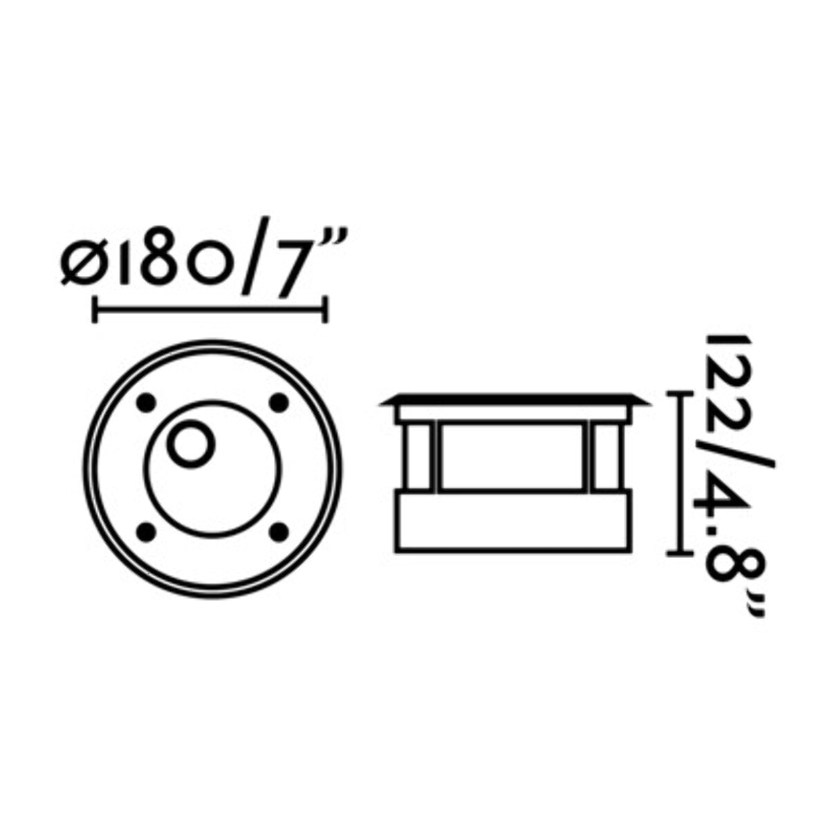SALT LED Lampe encastable asymétrique inox