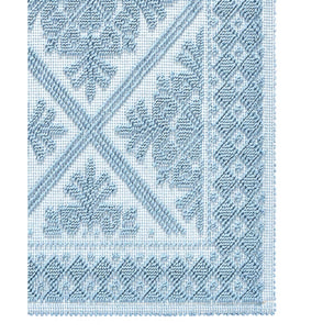 Tappeto Sardo Celeste Ingresso Cucina Bagno