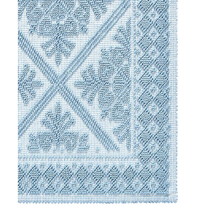 Tappeto Sardo Celeste Ingresso Cucina Bagno