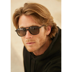 Gafas de Sol Jackson Square Shiny Black / Smoke D.Franklin