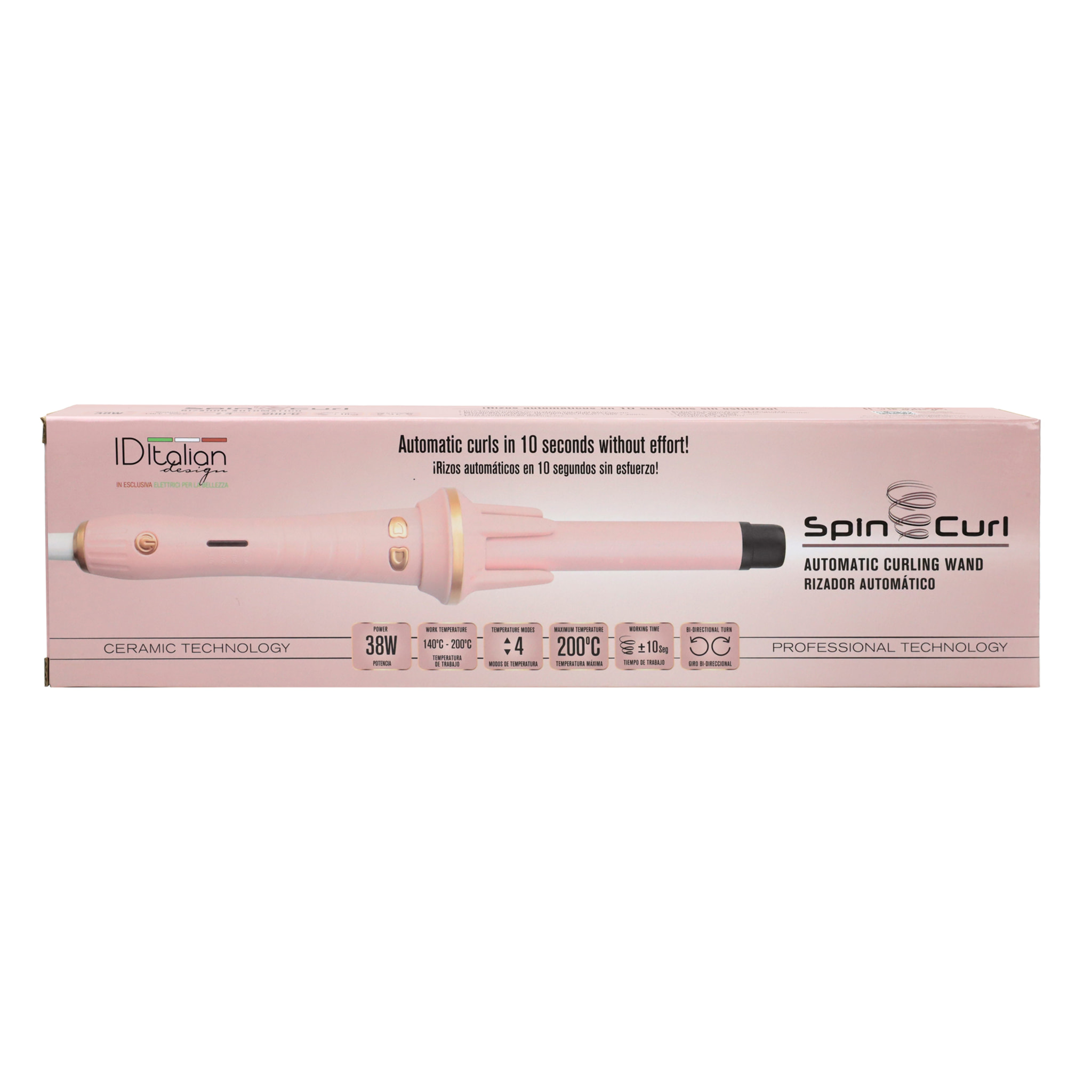 Rizador Ondulador Automático - rosa - 46 W