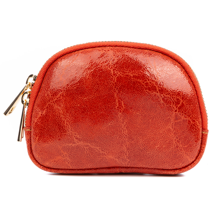 Baratili portafoglio donna. Pelle autentica Camoscio finitura lavata a pietra.