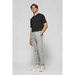 Pantalón jogger gris vigoré con detalles Polo Club