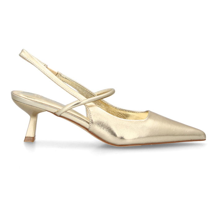 Zapato salón destalonado con tiras