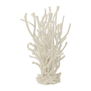 J-Line décoration Arbre à Thé - bois - blanc - small