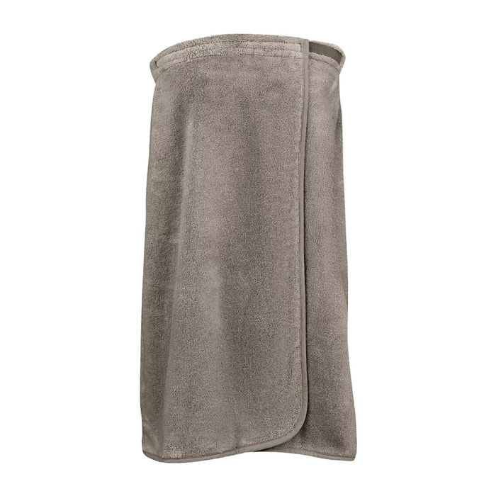 Pareo pur coton 420 g/m² uni beige Elea chataignes