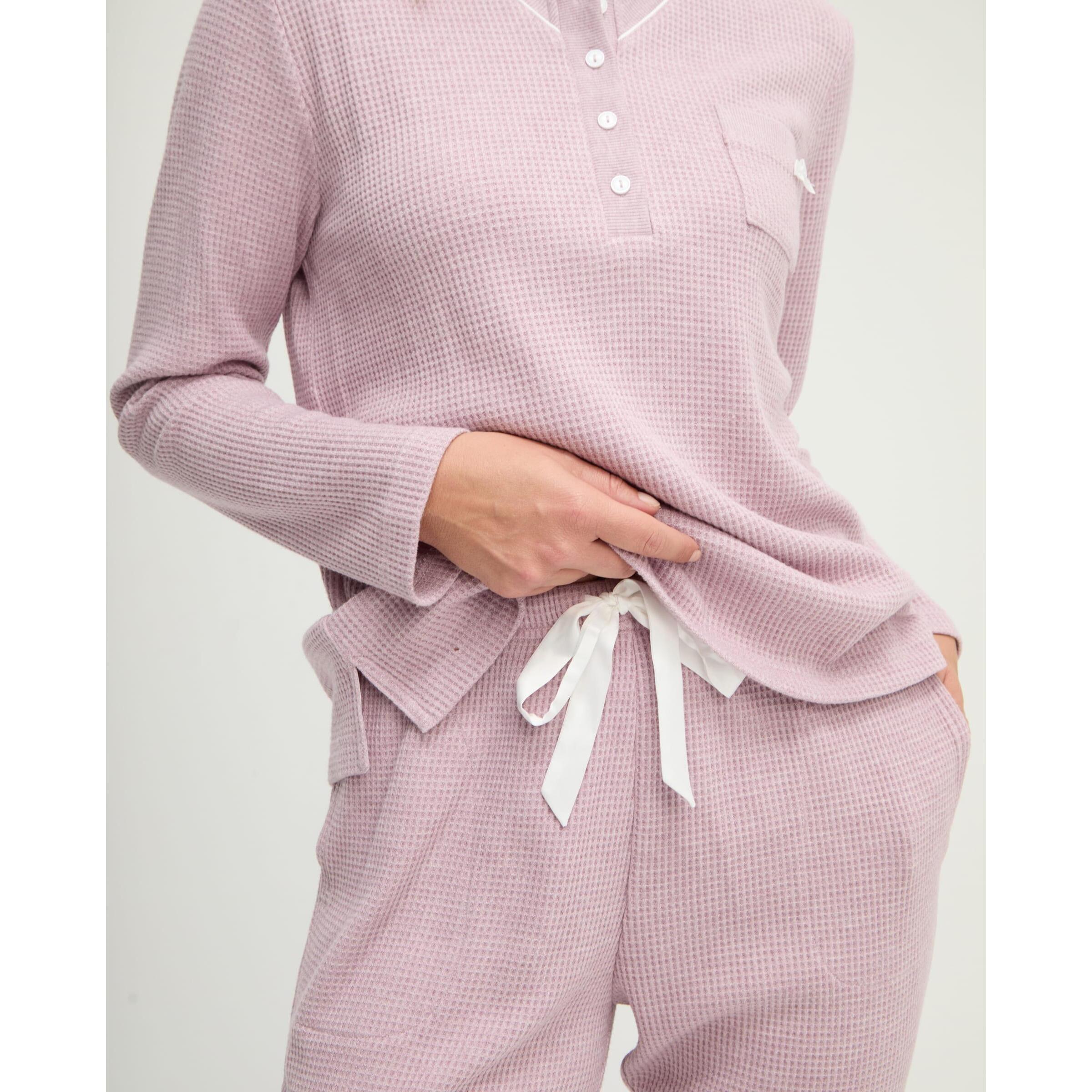Pijama mujer de pico con botones