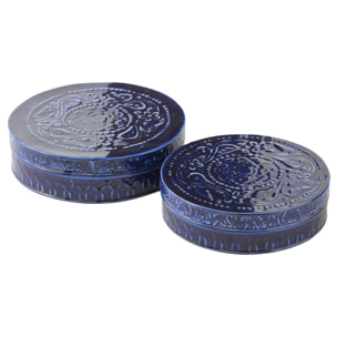 J-Line Set De 2 Boites Nag Bleu Large