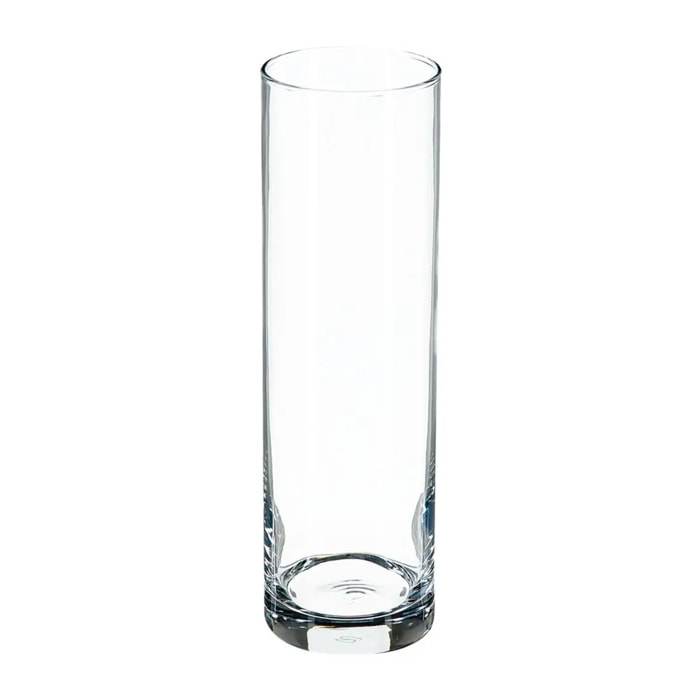 Vase cylindre "Flora" verre H26cm