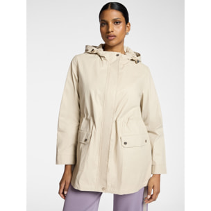Elena Mirò - Parka con capas y capucha - Beige