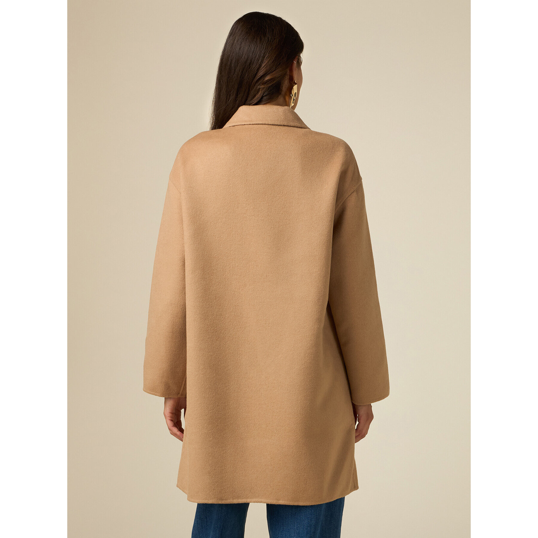 Oltre - Cappotto doppiopetto misto lana - Beige