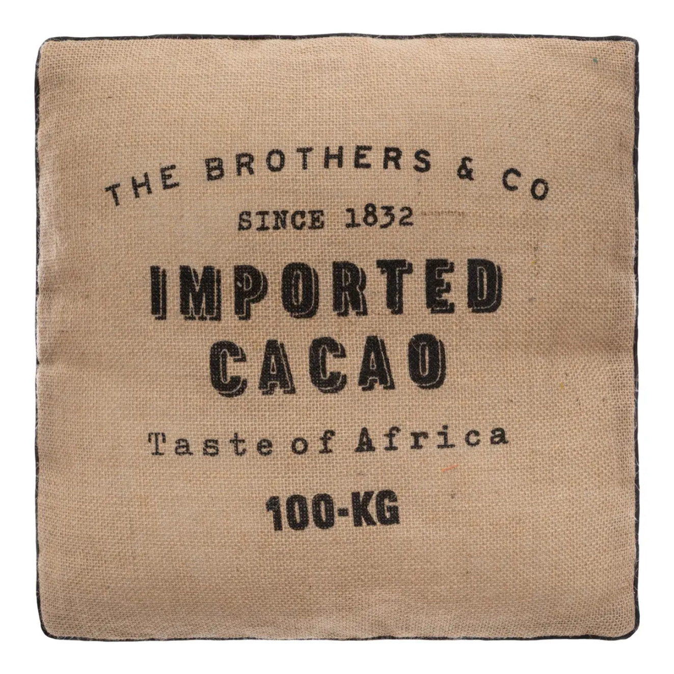 Coussin de sol "Cacao" en jute 40x40 cm