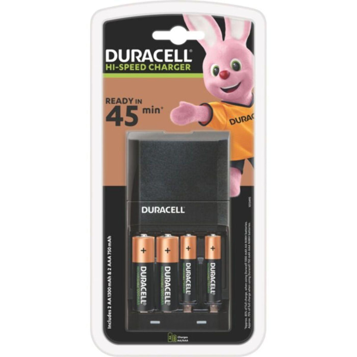 Chargeur de piles DURACELL 15 Min CEF27 + AA/AAA x2