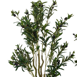 Pianta artificiale Vacchetti in plastica ulivo cm h130