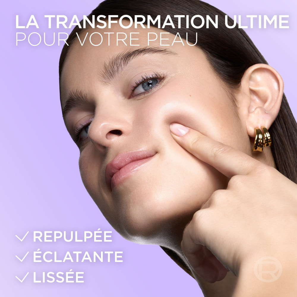 L'Oréal Paris Revitalift Filler Masque Glass Skin Hydrogel Éclat (x3)