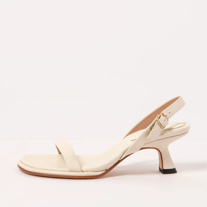 Sandalias con tacón S3164 NAPPA CREAM/ GLERA color Cream