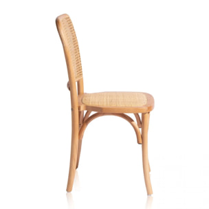 Pack 2 sillas de comedor Toscana Rattan - Claro