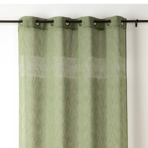 Voilage tamisant ajouré à esprit macramé - Vert