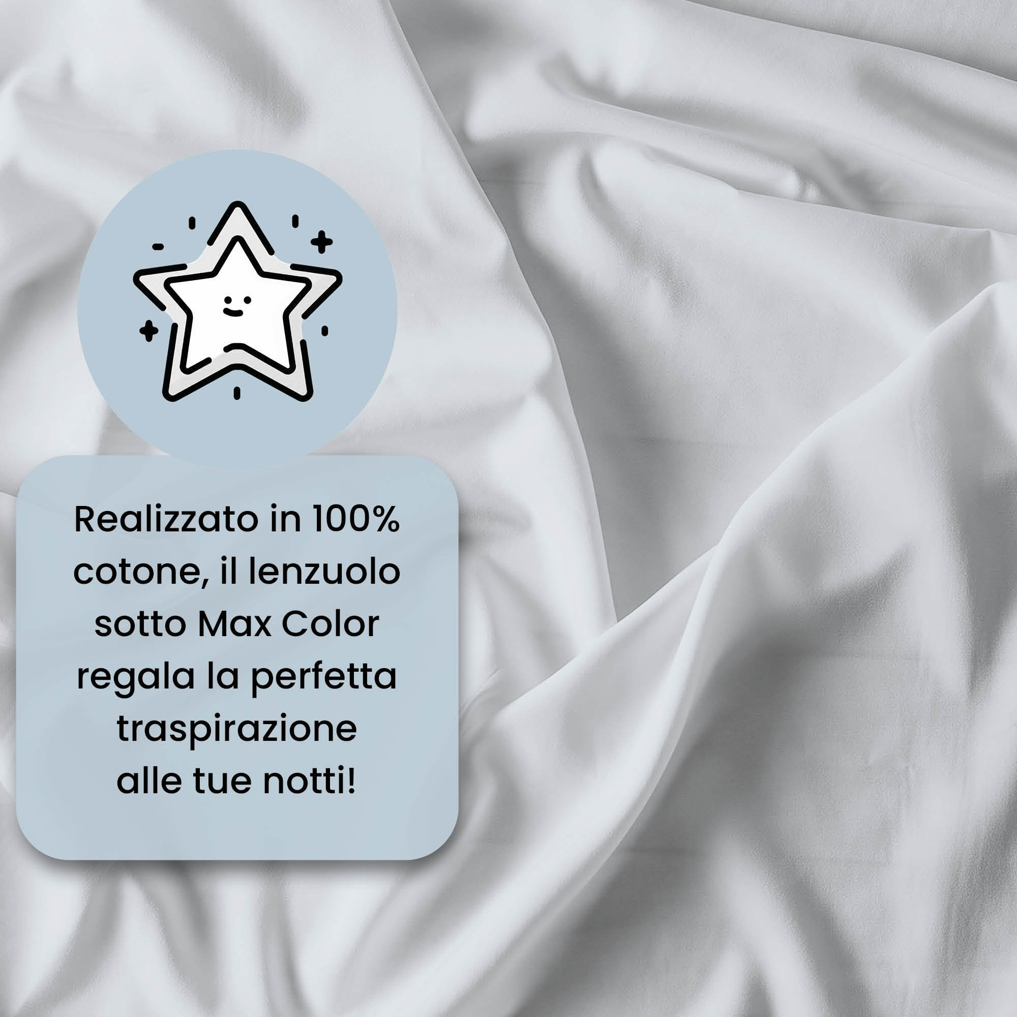 LENZUOLO SOTTO CON ANGOLI MAX COLOR, 100% COTONE MADE IN ITALY - MATRIMONIALE MAXI