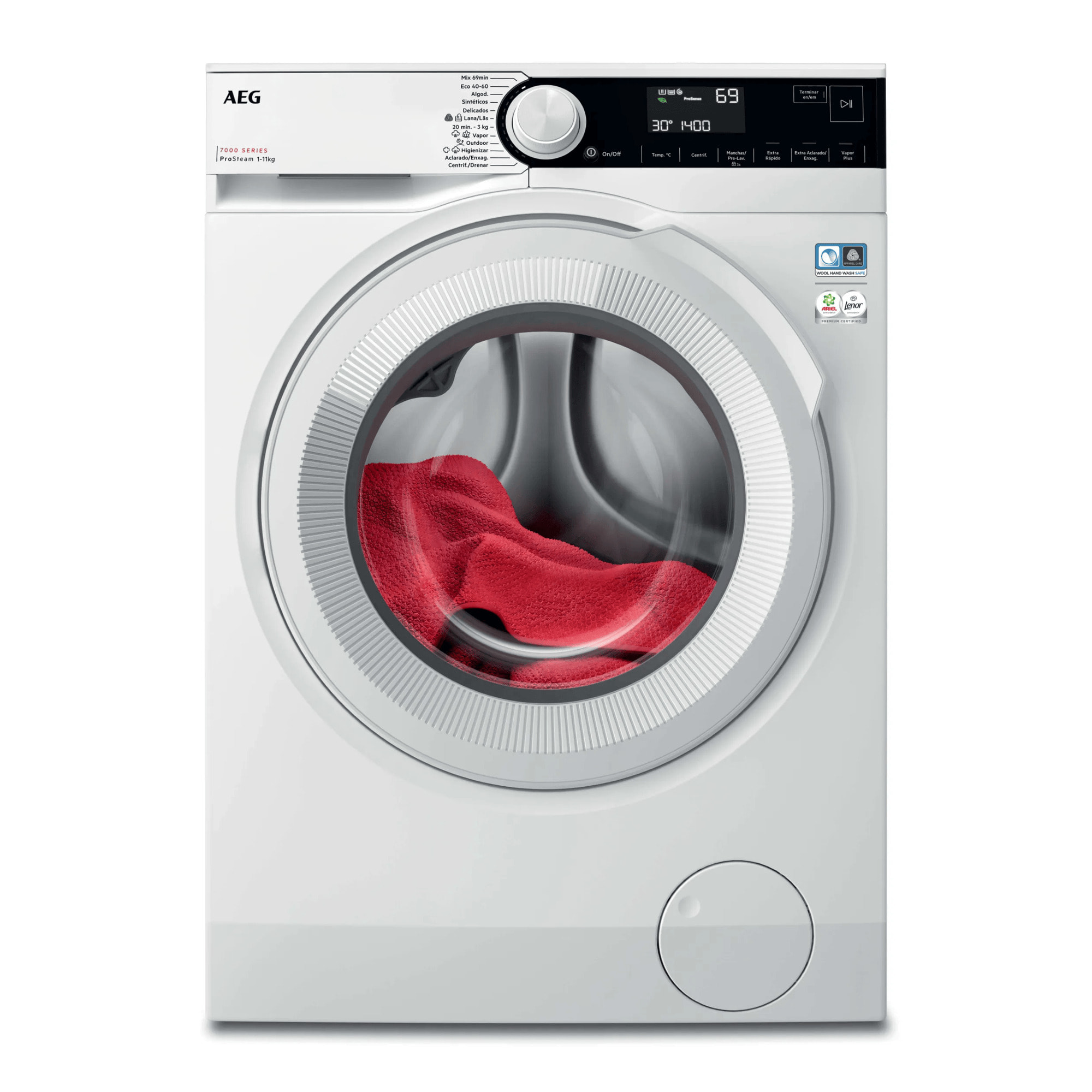 AEG Lavadora de libre instalación Serie 7000 ProSteam® de 11.0 kg LFSR7304L2B