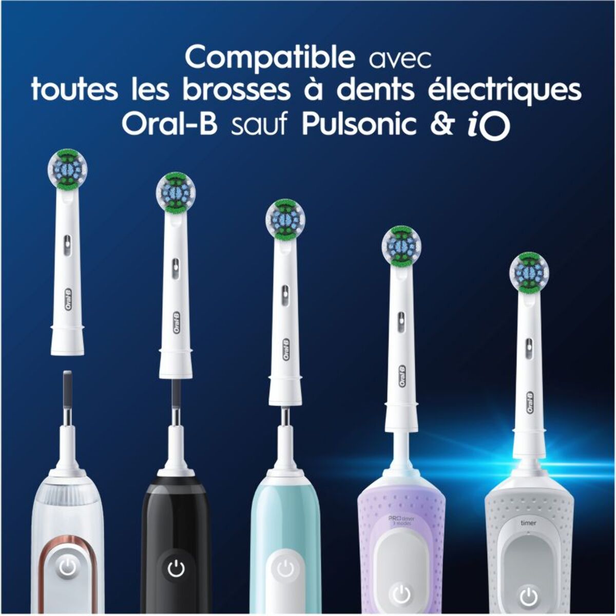 Brossette dentaire ORAL-B Precision Clean X-filaments x10