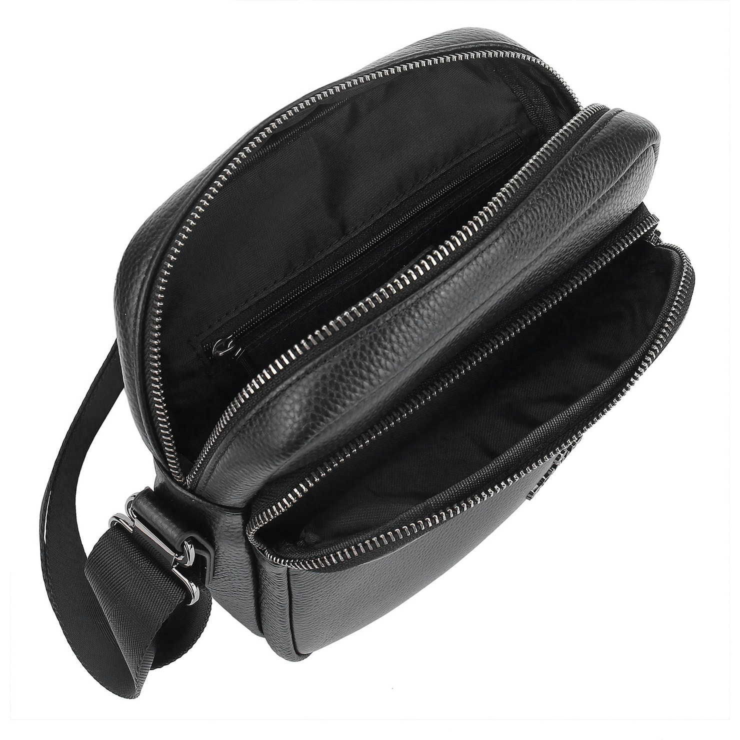 Borsa a tracolla da uomo - Modello Cremona - 100% pelle - 20.0 x 25.0 x 8.0 cm