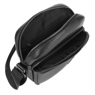 Borsa a tracolla da uomo - Modello Cremona - 100% pelle - 20.0 x 25.0 x 8.0 cm
