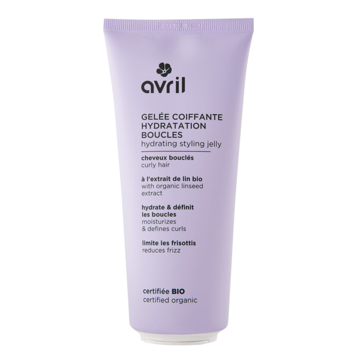 Gelée Coiffante Hydratation Boucles  - Gelée Coiffante Hydratation Boucles 200 ml Certifié Bio