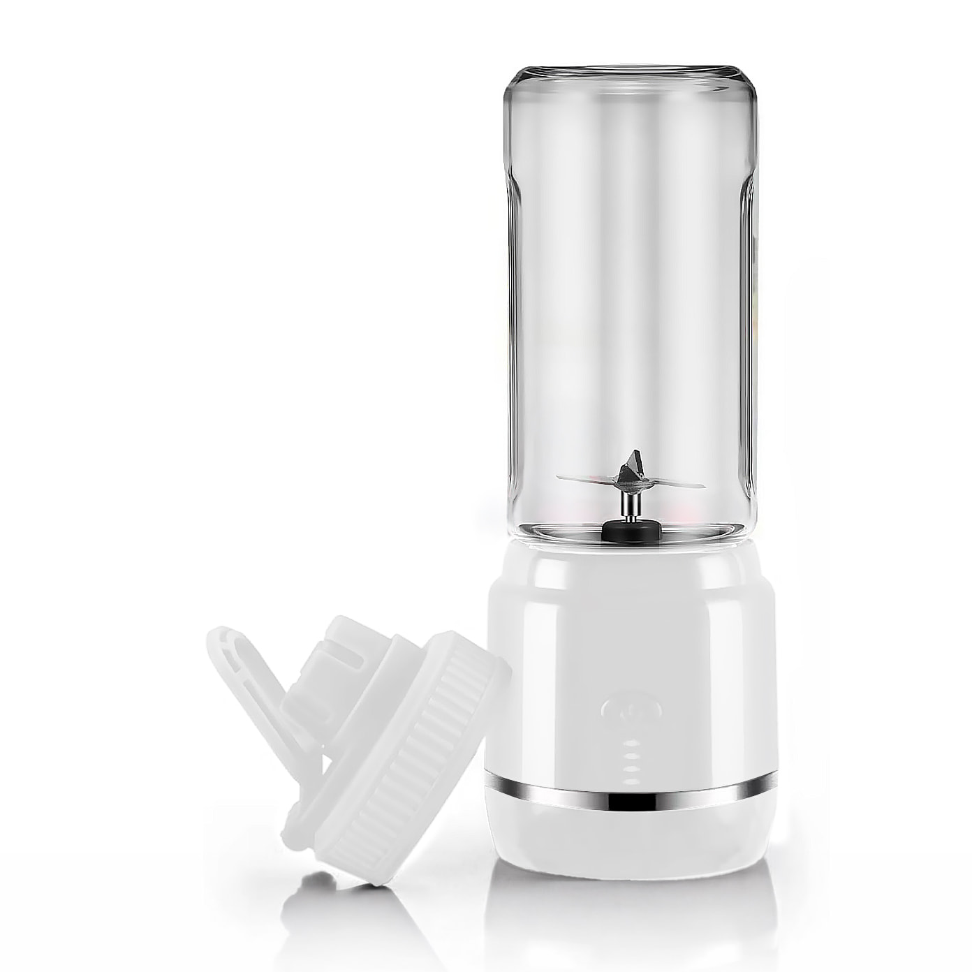 Batidora portátil HD-03-02 con 2 vasos de 420 ml con potente motor de 240W y batería recargable de 4000mAh.