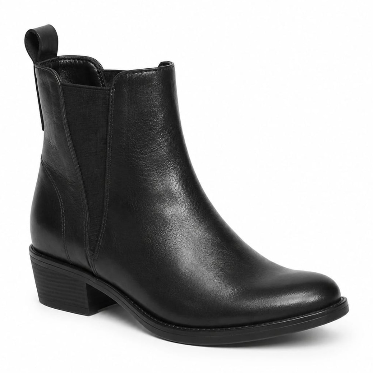 Texano basso in vera pelle - tacco 5 cm