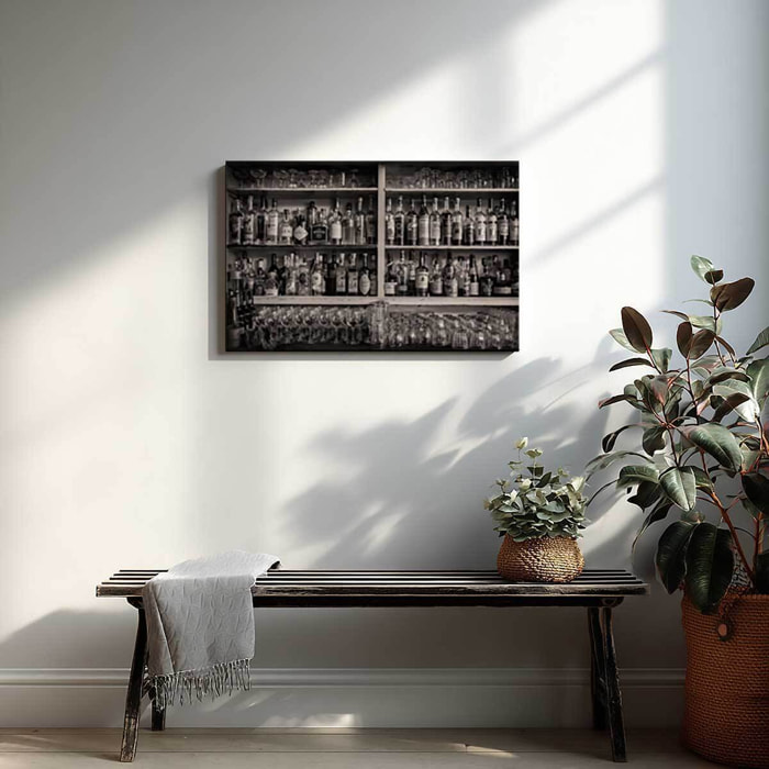 Tableau cuisine vintage Bar ancien Toile imprimée
