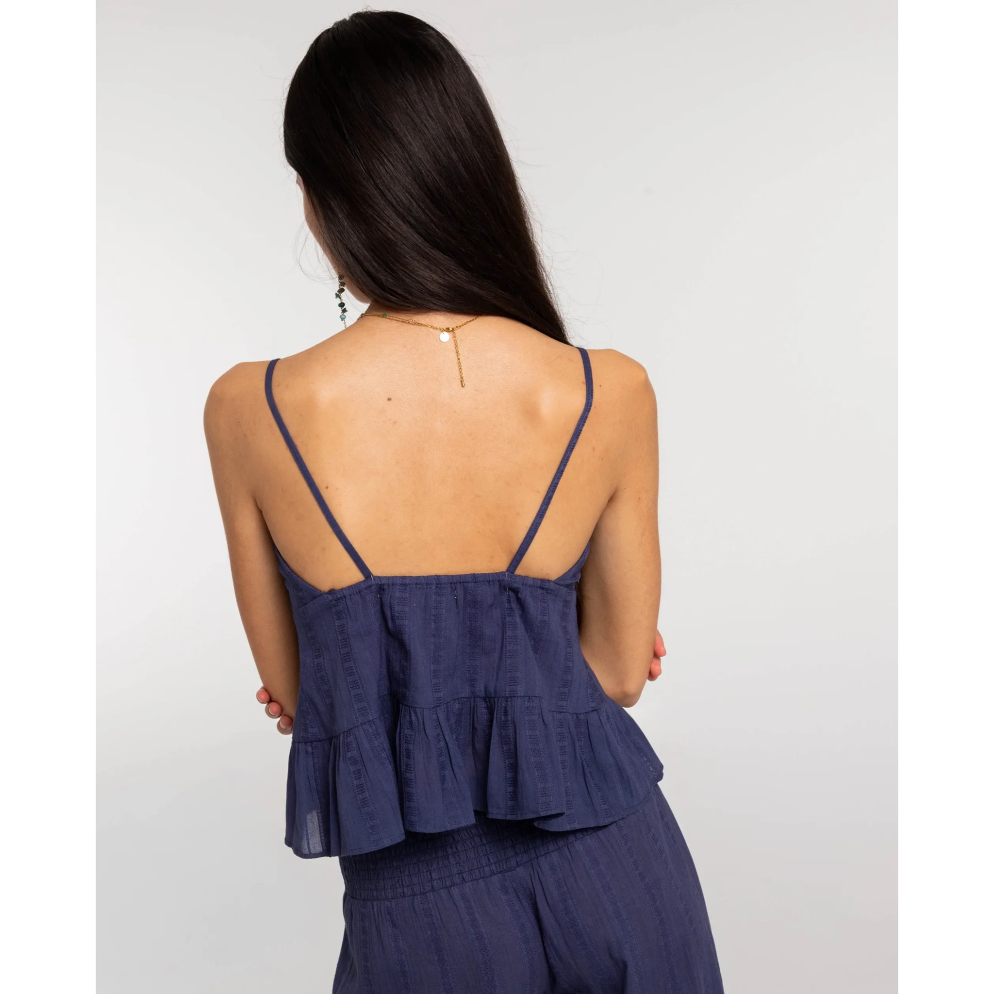 Top de mujer  de tirantes con lazadas frontales