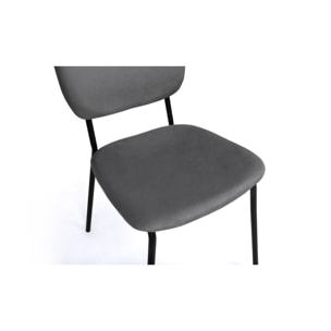 Chaises Clara - Gris anthracite