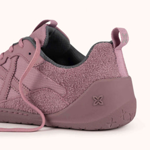 MUNICH FLEXING 10 Zapatillas Wild Feet "Barefoot" color malva y rosa empolvado con puntera ancha