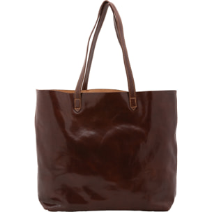 Borsa a mano da donna - Modello False - 100% pelle di vacchetta - 35.0 x 45.0 x 11.0 cm