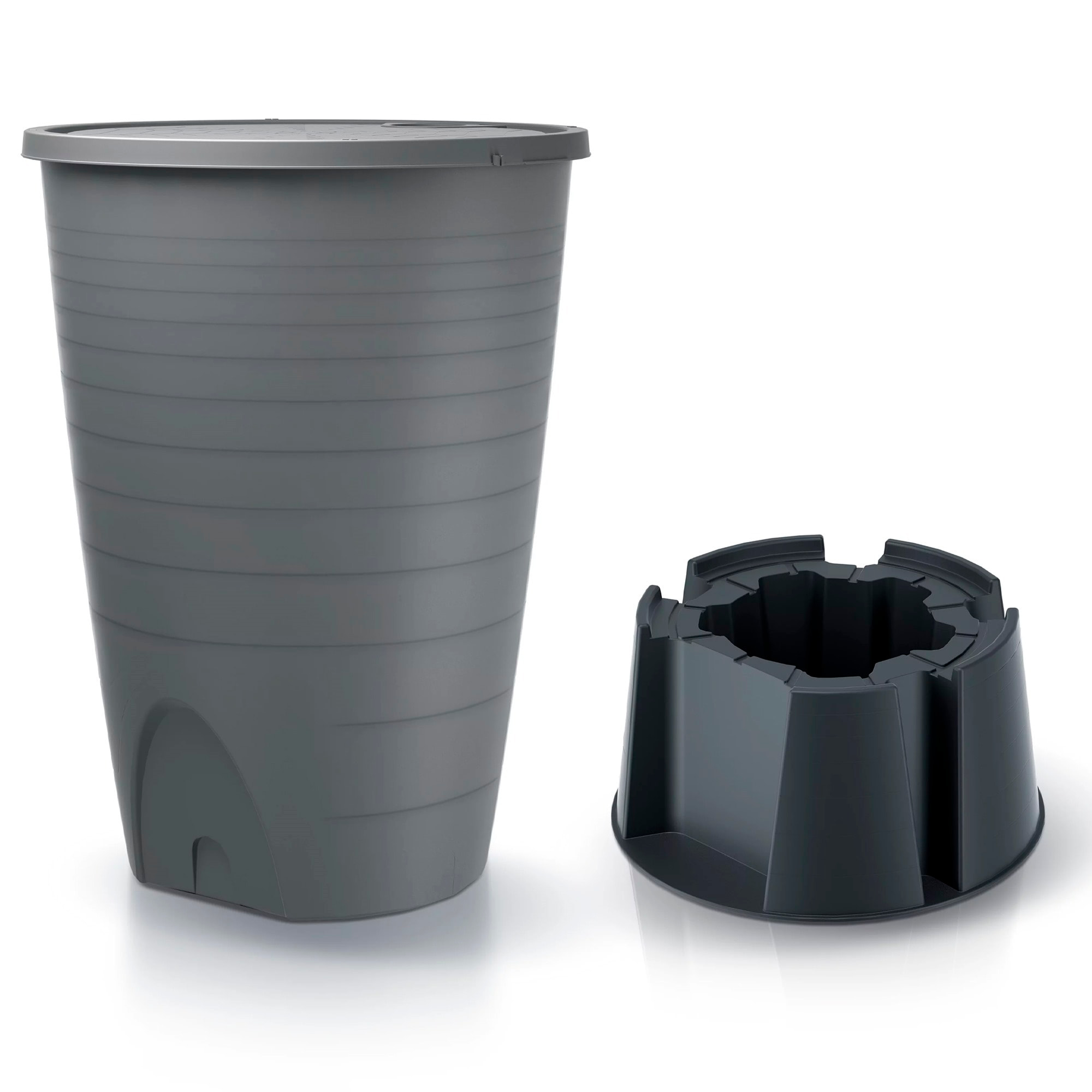 Depósito para agua de lluvia, incluye base y set de conexión peruno set 260l., dimensiones (mm) 720x720x1260