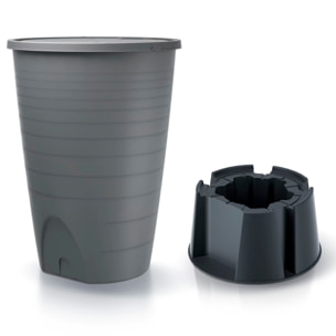 Depósito para agua de lluvia, incluye base y set de conexión peruno set 260l., dimensiones (mm) 720x720x1260