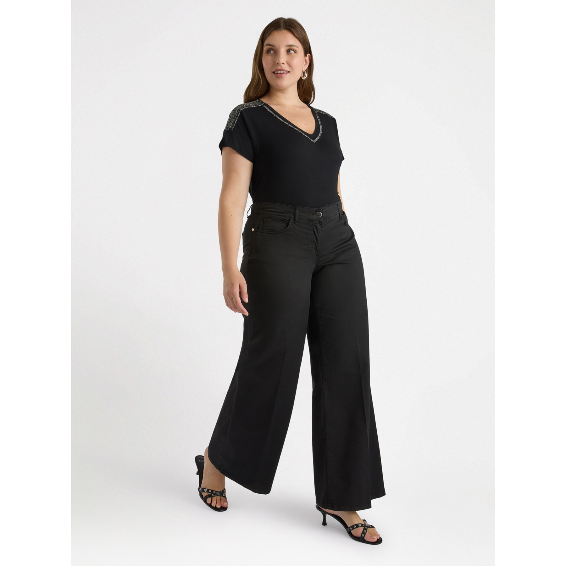 Fiorella Rubino - Pantalones de pierna ancha - Negro