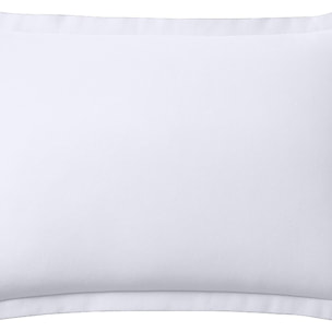 Taie d'oreiller 100% flanelle coton 160gr blanc