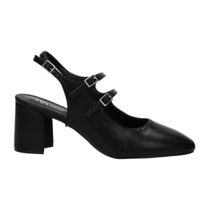Décolleté sling back Donna Tata Italia Nero