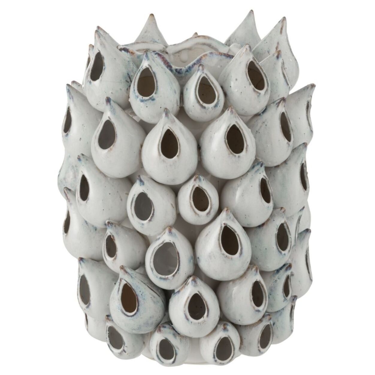 J-Line vase Anemone Haut - céramique - bleu - 32 cm de hauteur