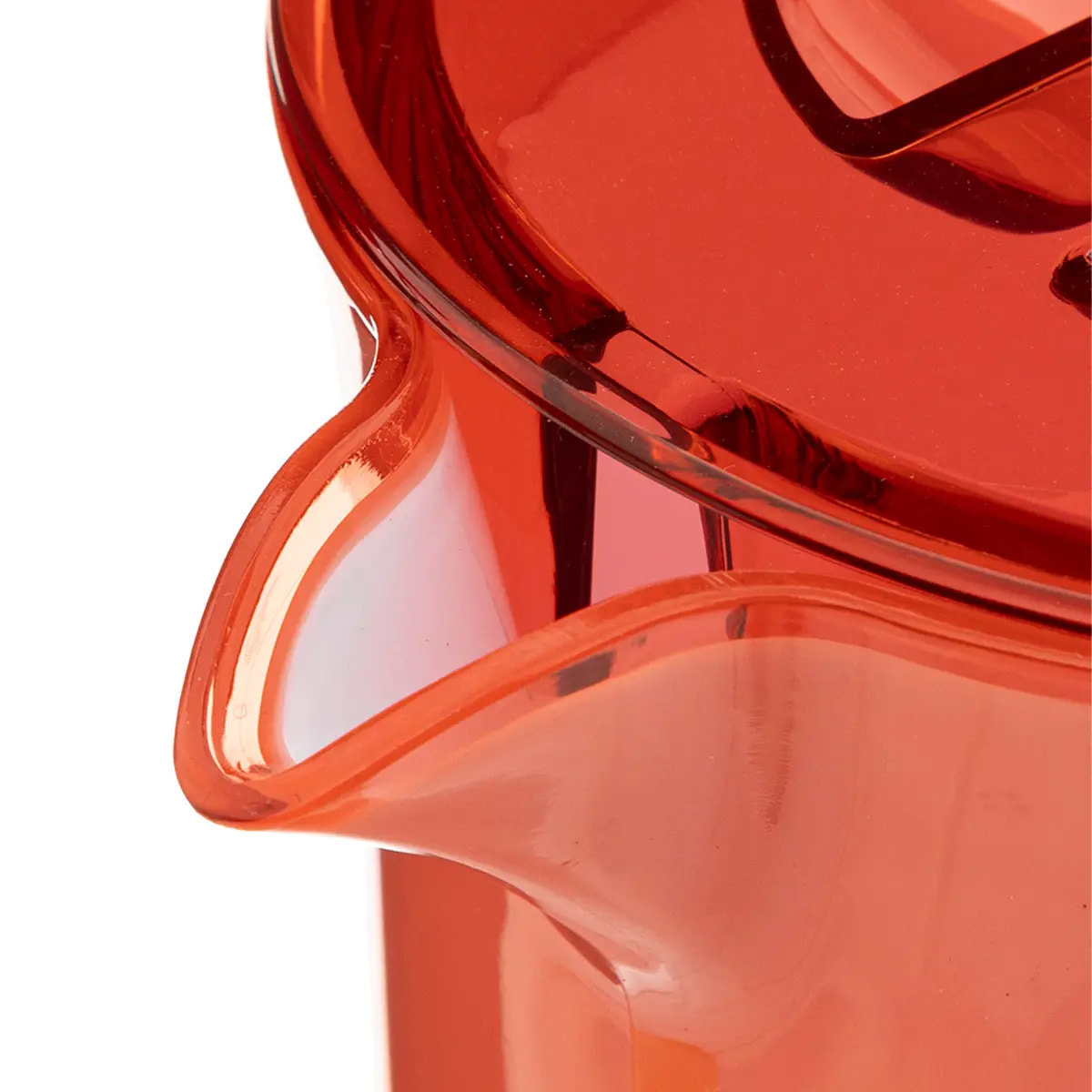 Pichet avec couvercle "Square" rose nacarat