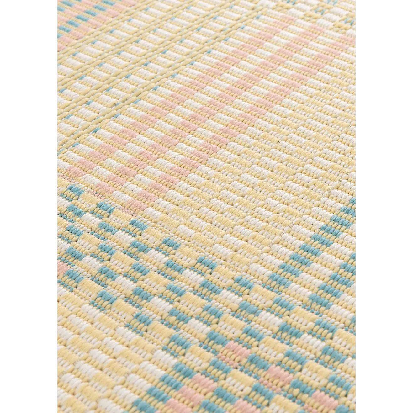 MANILA Alfombra geométrica de exterior-interior en tonos pastel, varias medidas disponibles.