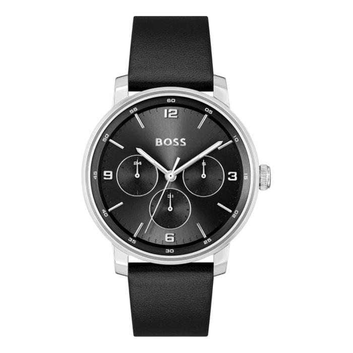 Reloj Boss 1514125 Hombre Analogico Cuarzo con Correa de Cuero