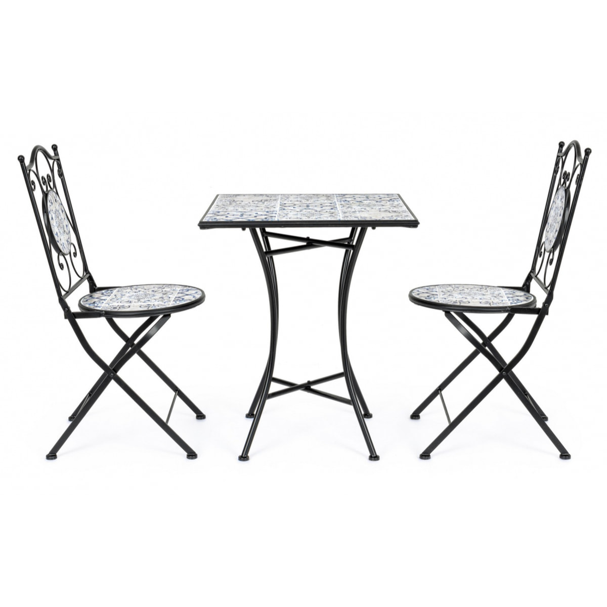 Set ERICE tavolo e 2 sedie pieghevoli