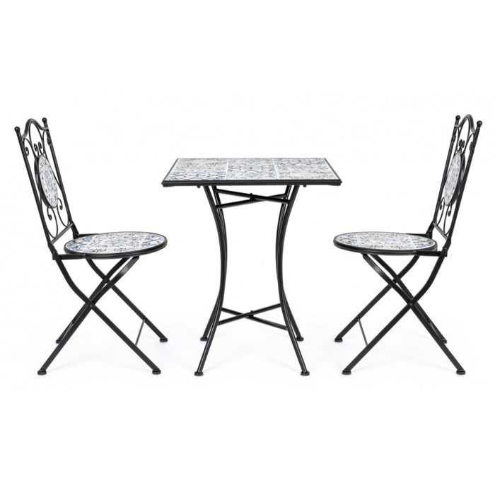 Set ERICE tavolo e 2 sedie pieghevoli